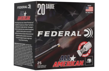 Image of Federal All American 20 Gauge 7/8oz 2 3/4in Shotgun Ammo, #8, 25 Rounds, FAA208