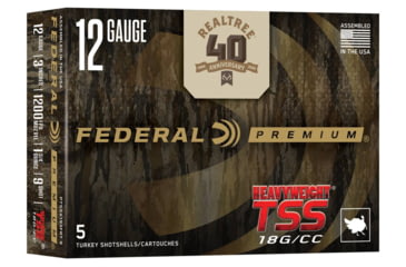 Image of Federal HEAVYWEIGHT TSS Realtree 40th 12 Gauge 1-3/4oz 3n Shotgun Ammo, #9, 5 Rounds, PTSSX193FRT 9