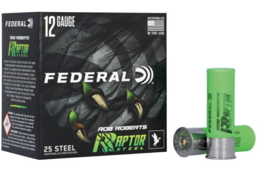 Image of Federal Rob Roberts Raptor Steel 12 Gauge 1 3/8oz 3in Shotgun Ammo, #3, 25 Rounds, RRS1383