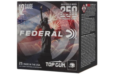 Image of Federal 250th Anniversary USA 12 Gauge 1 1/8 oz 2 3/4in Shotgun Ammo, #8, 25 Rounds, TGL12US 8USA