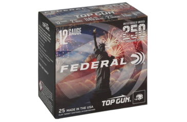 Image of Federal 250th Anniversary USA 12 Gauge 1 1/8 oz 2 3/4in Shotgun Ammo, #8, 25 Rounds, TGL12US 8USA