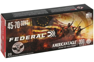 Image of Federal USA 250TH 45-70 Goverment 300 Grain Jacketed Soft Point Rifle Ammunition