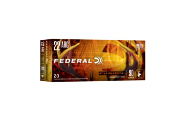Image of Federal Fusion .22 ARC 90 Grain Fusion Soft Point Brass Cased Rifle Ammunition, 20 Rounds, F22ARCFS3