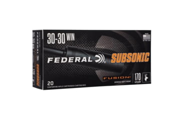 Image of Federal Fusion 30-30 Winchester 170 Grain Soft Point Brass Rifle Ammo, 20 Rounds, F3030FS2SUB