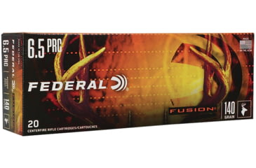 Image of Federal 6.5 PRC 140 Grain Bonded Round Nose Tipped Brass Rifle Ammo, 20 Rounds, F65PRCTFS1