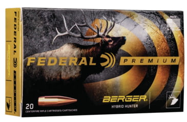 Image of Federal GM224VLKBH1 Gold Medal 224 Valkyrie 83 Gr Berger Boat Tail Target 20 Bx