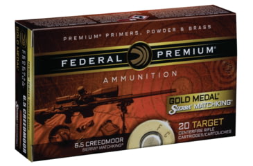 Image of Federal GM65CRDM1 Gold Medal 6.5 Creedmoor 107 Gr Sierra MatchKing Boat-Tail Ho