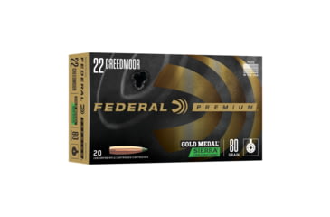 Image of Federal Gold Medal .22 ARC 88 Grain Tipped Matchking Brass Cased Rifle Ammunition, 20 Rounds, GM22ARCTMK2