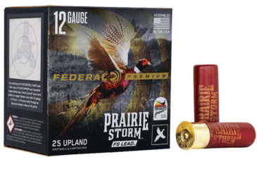 Image of Federal Prairie Storm 12 Gauge 1.25oz, 2.7 5in Lead Shotgun Ammo, #4, 1.330 FPS, 25 Rounds, PFX126FS 4