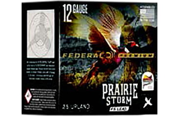 Image of Federal Prairie Storm 12 Gauge 1.25oz, 2.75 in Lead Shotgun Ammo, #6, 1.330 FPS, 25 Rounds, PFX126FS 6