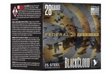 Image of Federal Premium 28 Gauge 3/4oz 3in Shotgun Ammo, 4 Shot, 25 Rounds, PWBX285 4