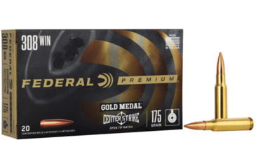 Image of Federal Premium 308 Win 175 Grain Centerstrike Centerfire Rifle Ammo, 20 Rounds, GM308OTM2