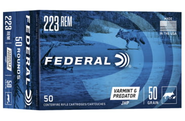 Image of Federal Premium American Eagle .223 50 Grain Jacketed Hollow Point Centerfire Rifle Ammo, 50 Rounds, AE22350VP