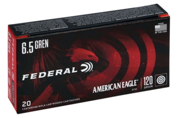 Image of Federal Premium American Eagle Rifle 6.5 Grendel 120 Grain Open Tip Match Brass Cased Centerfire Rifle Ammunition, 20 Rounds, AE65GDL1