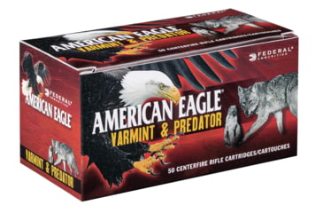 Image of Federal Premium VARMinT / PREDATOR .17 Hornet 20 Grain Tipped Varmint Centerfire Rifle Ammo, 50 Rounds, AE17H20TVP