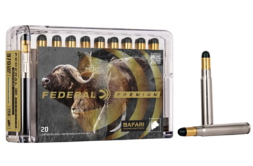 Image of Federal Premium CAPE-SHOK .370 Sako Magnum 286 Grain Woodleigh Hydro Solid Centerfire Rifle Ammo, 20 Rounds, P370WH