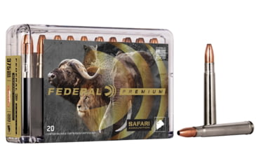 Image of Federal Premium CAPE-SHOK .375 H&amp;H Magnum 300 Grain Swift A-Frame Centerfire Rifle Ammo, 20 Rounds, P375SA