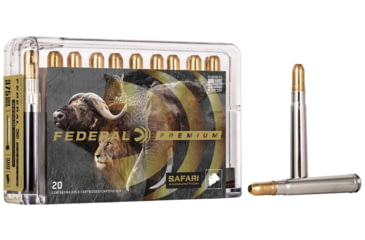 Image of Federal Premium CAPE-SHOK .375 H&amp;H Magnum 300 Grain Trophy Bonded Sledgehammer Solid Centerfire Rifle Ammo, 20 Rounds, P375T2
