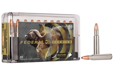 Image of Federal Premium CAPE-SHOK .416 Rigby 400 Grain Swift A-Frame Centerfire Rifle Ammo, 20 Rounds, P416SA