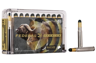 Image of Federal Premium CAPE-SHOK 9.3x62mm Mauser 286 Grain Woodleigh Hydro Solid Centerfire Rifle Ammo, 20 Rounds, P9362WH