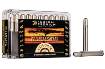 Image of Federal Premium CAPE-SHOK .458 Lott 500 Grain Trophy Bonded Bear Claw Centerfire Rifle Ammo, 20 Rounds, P458LT1