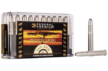 Image of Federal Premium CAPE-SHOK .470 Nitro Express 500 Grain Trophy Bonded Bear Claw Centerfire Rifle Ammo, 20 Rounds, P470T1