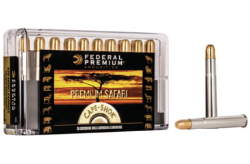 Image of Federal Premium CAPE-SHOK .470 Nitro Express 500 Grain Trophy Bonded Sledgehammer Solid Centerfire Rifle Ammo, 20 Rounds, P470T2