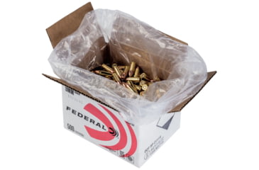 Image of Federal Premium Champion Training 9mm Luger 115 Grain Full Metal Jacket Brass Cased Centerfire Pistol Ammo, 500 Rounds, C9115A500