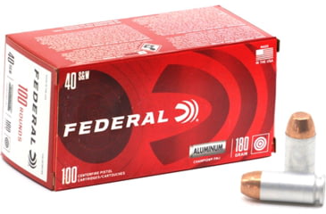 Image of Federal Premium Champion Training Aluminum Pistol Ammo, .40 S&amp;W, Full Metal Jacket, 180 grain, 50 Rounds, CAL40180