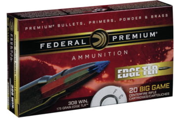 Image of Federal Premium Fed Ammo Premium .308 Win. 175gr. Edge Tlr-bt 20-pk