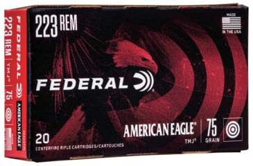 Image of Federal Premium , .223 Remington, 75 Grain, Total Metal Jacket, Rifle Ammo, 20 Rounds, AE223T75