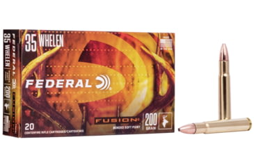 Image of Federal Fusion .35 Whelen 200 Grain Soft Point Centerfire Rifle Ammo, 20 Rounds, F35FS1