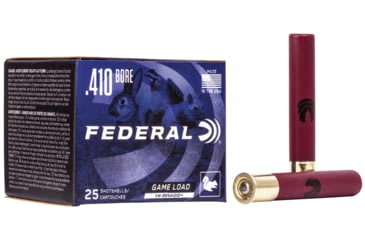 Image of Federal Premium Game Load Upland Hi-Brass 410 Bore 11/16oz 3'' Shotgun Ammo, 6 Shot, 25 Rounds, H413 6