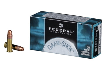 Image of Federal Premium Game-Shok Rimfire Ammo, .22 Long Rifle, Jacketed Hollow Point, 38 grain, 50 Rounds, 712