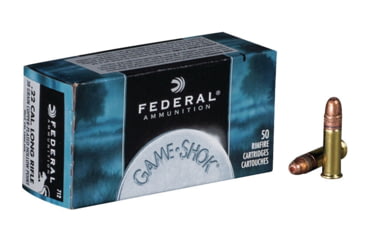 Image of Federal Premium Game-Shok Rimfire Ammo, .22 Long Rifle, Jacketed Hollow Point, 38 grain, 50 Rounds, 712
