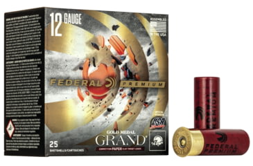 Image of Federal Premium Gold Medal Grand Paper 12 Gauge 1 1/8oz 2 3/4'' Shotgun Ammo, 1145 FPS, 7.5 Shot, 25 Rounds, GMT117 7.5