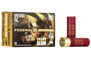 Image of Federal Premium Grand Slam 12 Gauge 1 3/4oz 3in Shotgun Ammo, 4 Shot, 10 Rounds, PFCX157F 4