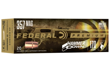 Image of Federal Premium HammerDown Pistol Ammo, .357 Magnum, Bonded Hollow Point, 170 grain, 20 Rounds, LG3571