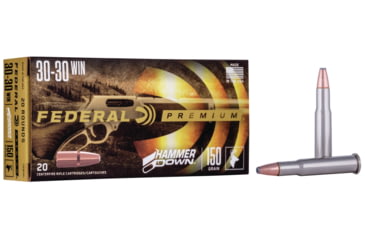 Image of Federal Premium HammerDown Rifle Ammo, .30-30 Winchester, Bonded Soft Point, 150 grain, 20 Rounds, LG30301