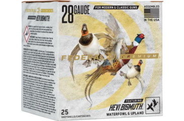 Image of Federal Premium HEVI-Bismuth 28 Gauge 3/4oz 2 3/4in Shotgun Ammo, 3 Shot, 25 Rounds, PHBX289 3