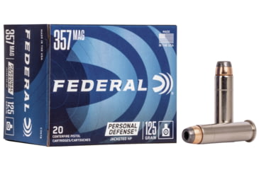 Image of Federal Premium Personal Defense Pistol Ammo, .357 Magnum, Jacketed Hollow Point, 125 grain, 20 Rounds, C357B