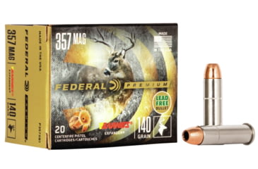 Image of Federal Premium 357 Magnum 140 Grain Barnes Expander Centerfire Pistol Ammo, 20 Rounds, P357XB1