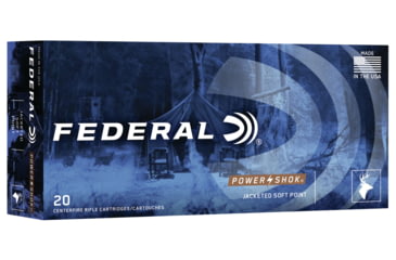Image of Federal Premium Power-Shok .223 64 Grain Jacketed Soft Point Centerfire Rifle Ammo, 20 Rounds, 223L