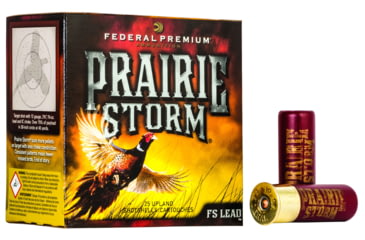Image of Federal Premium Prairie Storm 12 Gauge 1.25 oz Prairie Storm FS Lead Centerfire Shotgun Ammo, 6 Shot, 25 Rounds, PF154FS 6, PF154FS 6