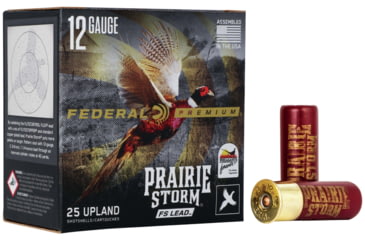 Image of Federal Premium Prairie Storm 12 Gauge 2.75in #5 Shot 1 1/4oz 1500 ft/s Centerfire Shotgun Shot Ammo, 25 Rounds, PFX154FS 5