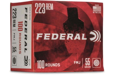 Image of Federal Premium Rifle Ammo, .223 Remington, Full Metal Jacket Boat Tail, 55 grain, 100 Rounds, BP223BL