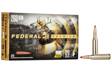 Image of Federal Premium Rifle Ammo, .25-06 Remington, Nosler Ballistic Tip, 120 grain, 20 Rounds, P260B