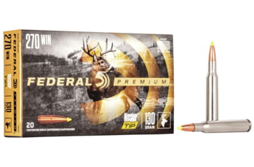 Image of Federal Premium Rifle Ammo, .270 Winchester, Nosler Ballistic Tip, 130 grain, 20 Rounds, P270F