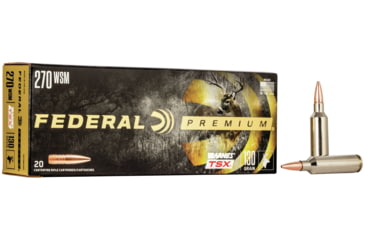 Image of Federal Premium Rifle Ammo, .270 Winchester Short Magnum, Barnes Triple-Shock X, 130 grain, 20 Rounds, P270WSMD
