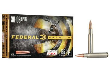 Image of Federal Premium Barnes TSX .30-06 Springfield 165 Grain Barnes Triple-Shock X Rifle Ammo, 20 Rounds, P3006AF